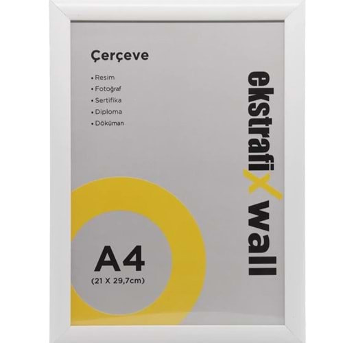 Ekstrafix Çerçeve A4 22 Lik Beyaz Fix-çb04