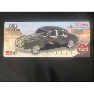 EVERTON RT-1958 Kırmızı Arabalı Bluetooth Fm-Usb-Tf-Aux Şarjlı Nostaljik Radyo