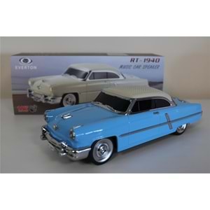 EVERTON RT-1940 Mavi Bluetooth Fm-Usb-Tf-Aux Şarjlı Nostaljik Radyo