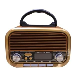 Everton RT-723 Dijital Göstergeli Şarjlı Nostaljik Radyo (AM-FM-SW Wıth BT-USB-TF )
