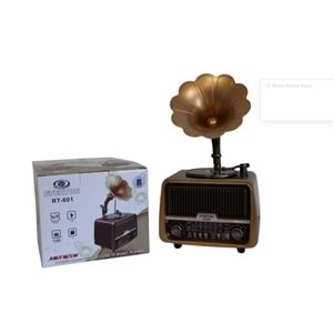 Everton Rt-601 Gramafonlu Bluetooth Fm-Usb-Tf-Aux Şarjlı Nostaljik Radyo