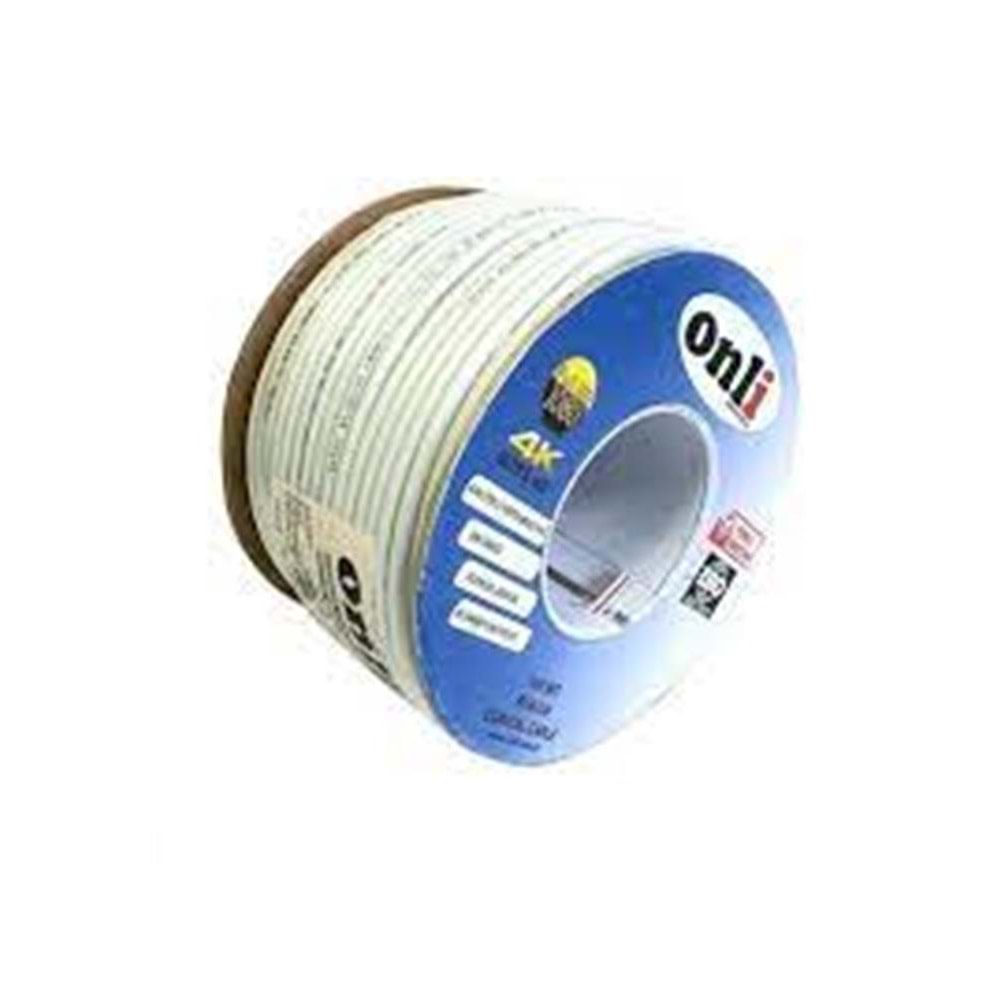 Onli ON-8001 RG6-U6 80 Tel 1,02 CCS-AL 100 metre Anten Uydu Kablosu