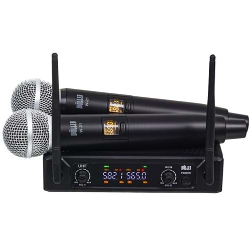 Wöller W-216EE Çift El 16 Kanal UHF Telsiz Mikrofon seti