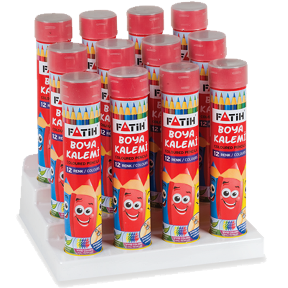 Fatih Kuru Boya Metal Tüp Kutu Tam Boy 12 Lİ 33114