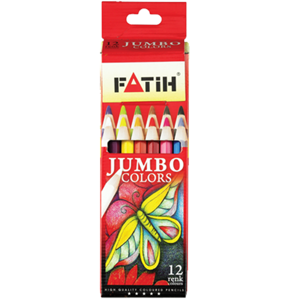 Fatih Kuru Boya Karton Kutu Jumbo Tam Boy 12 Lİ 33412