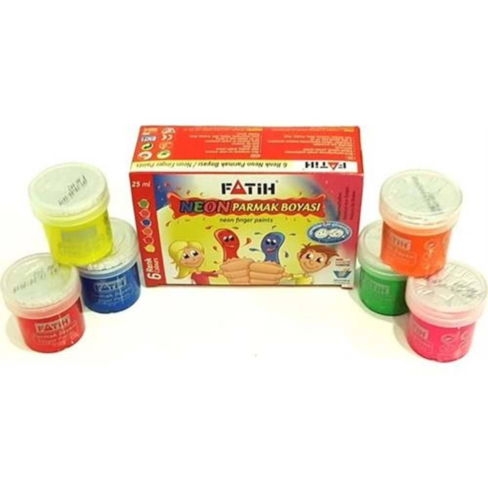 Fatih Parmak Boyası 25 ML 6 Renk Fosforlu 50002