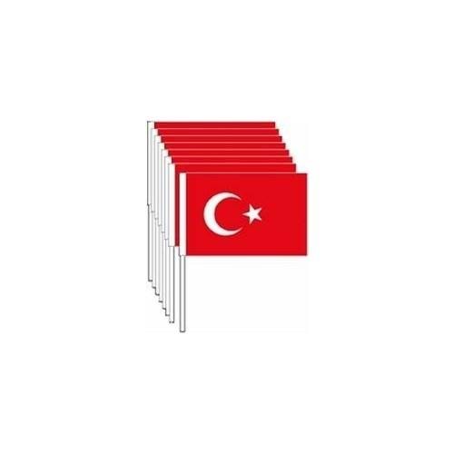 Vatan Kağıt Bayrak Sopalı Atalı Büyük 40 Lİ VT804