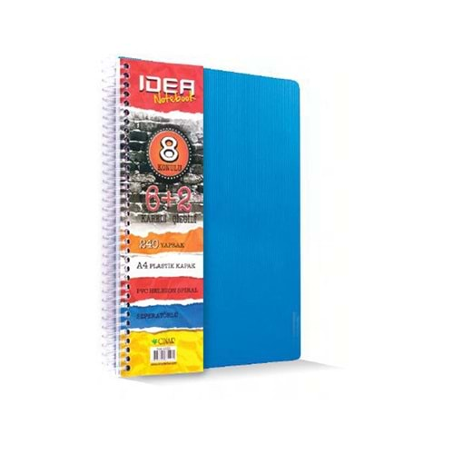 Çınar Spiralli Ayraçlı Defter İdea A5 150 YP 4+1 66001