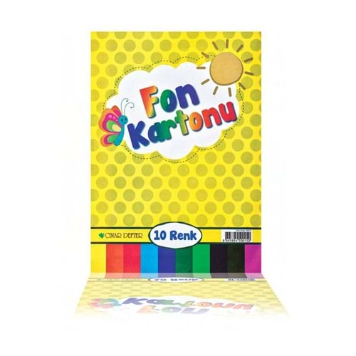 Çınar Fon Kartonu 24x34 10 Lu Karışık 50015