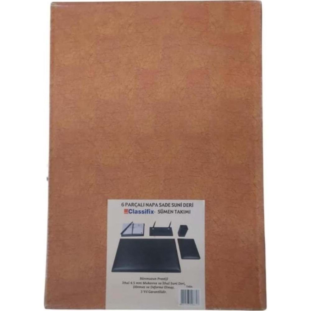 Classifix Sümen Takımı 6 Parça Napa Suni Deri Bordo