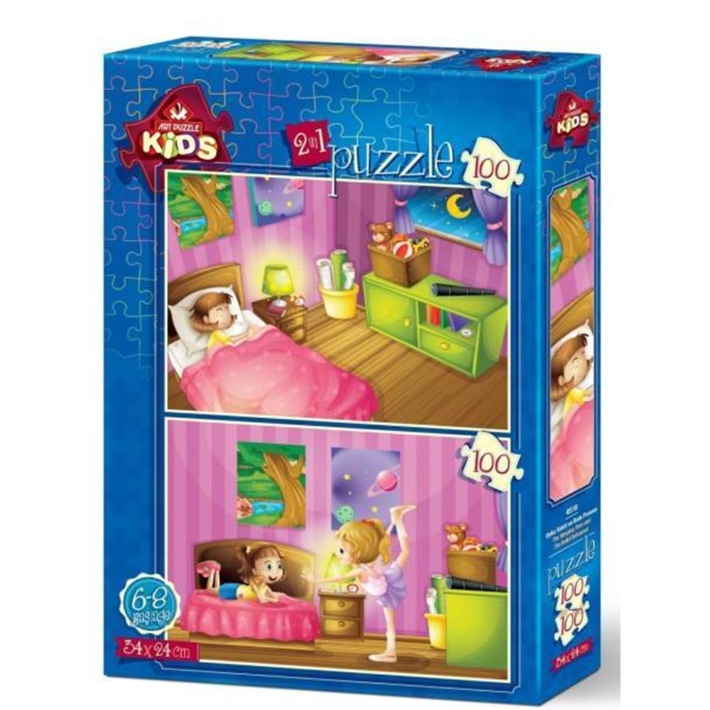 Art Puzzle 2x100 Parça Uyku Vakti Ve Bale Provası 4518