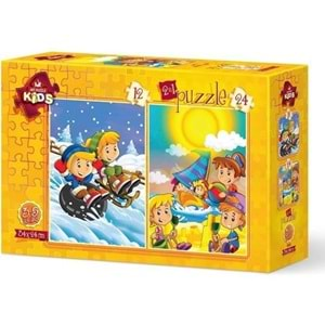 Art Puzzle 12+24 Parça Yaz-Kış 5553