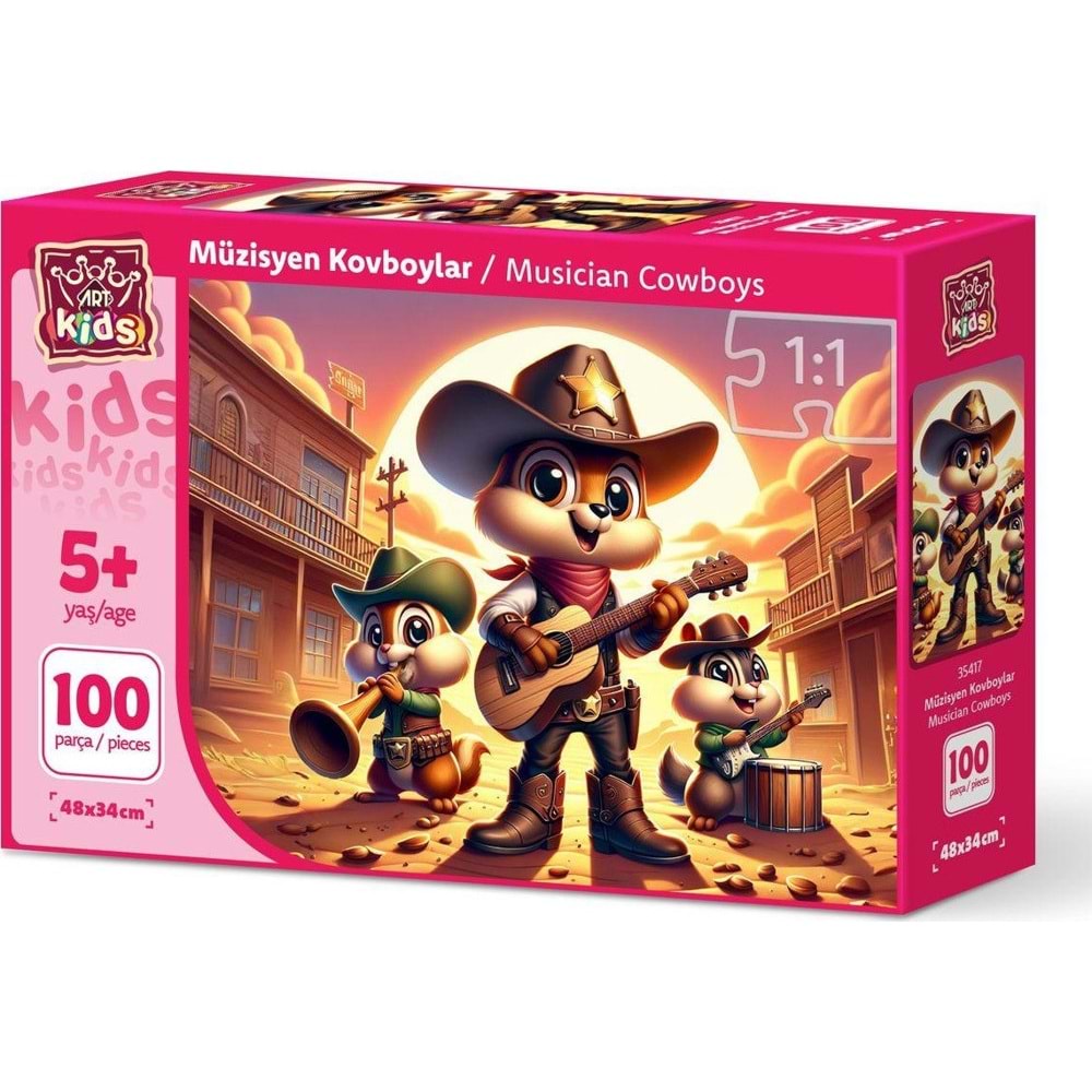 Art Puzzle 100 Parça Müzisyen Kovboylar 35417