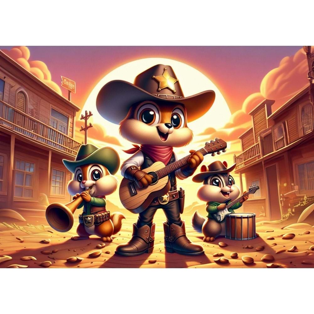 Art Puzzle 100 Parça Müzisyen Kovboylar 35417