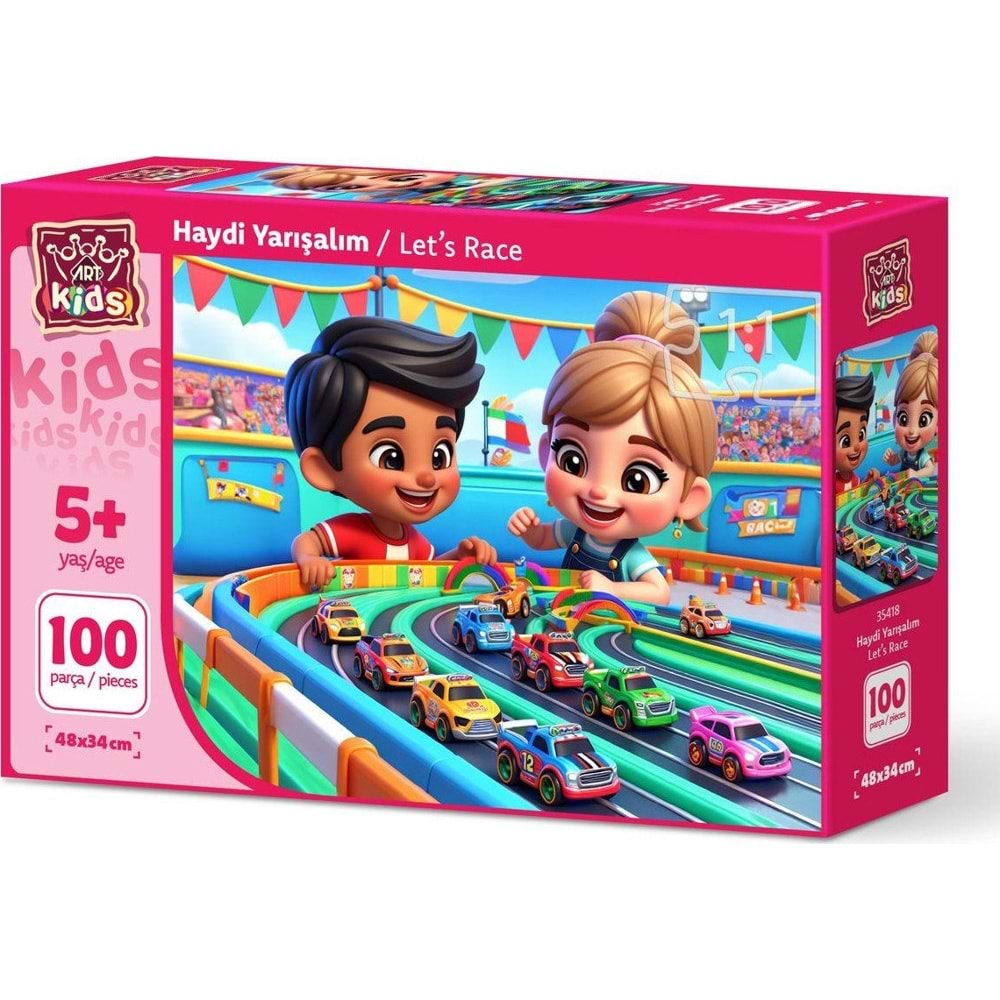 Art Puzzle 100 Parça Haydi Yarışalım 35418