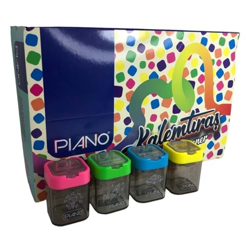 Piano Kalemtıraş Kare Neon Ckt-278 (1 Adet)