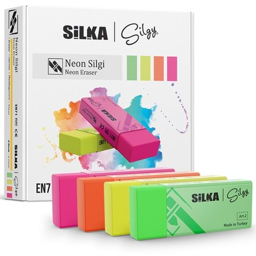 Silka Öğrenci Silgisi Neon 20 Lİ Art.2