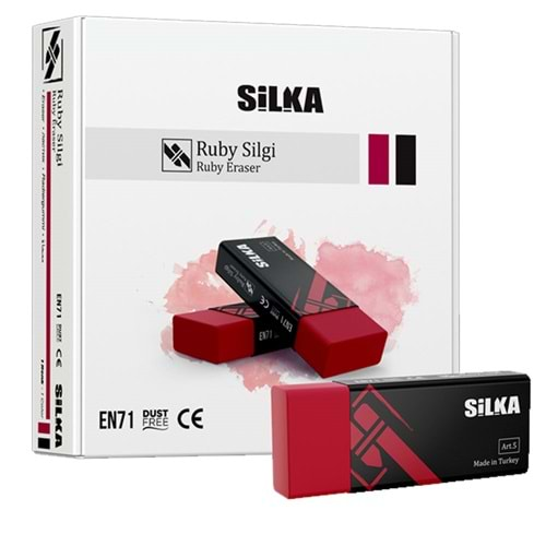 Silka Silgi Ruby Kırmızı 24 LÜ Art.58