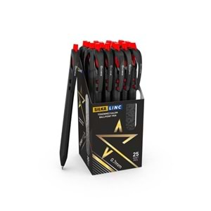 Silka Lınc Starone Tükenmez Kalem 0,7 MM Kırmızı 25 Li