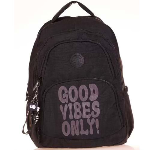 Kaukko Crazy Sırt Çantası Black K1677
