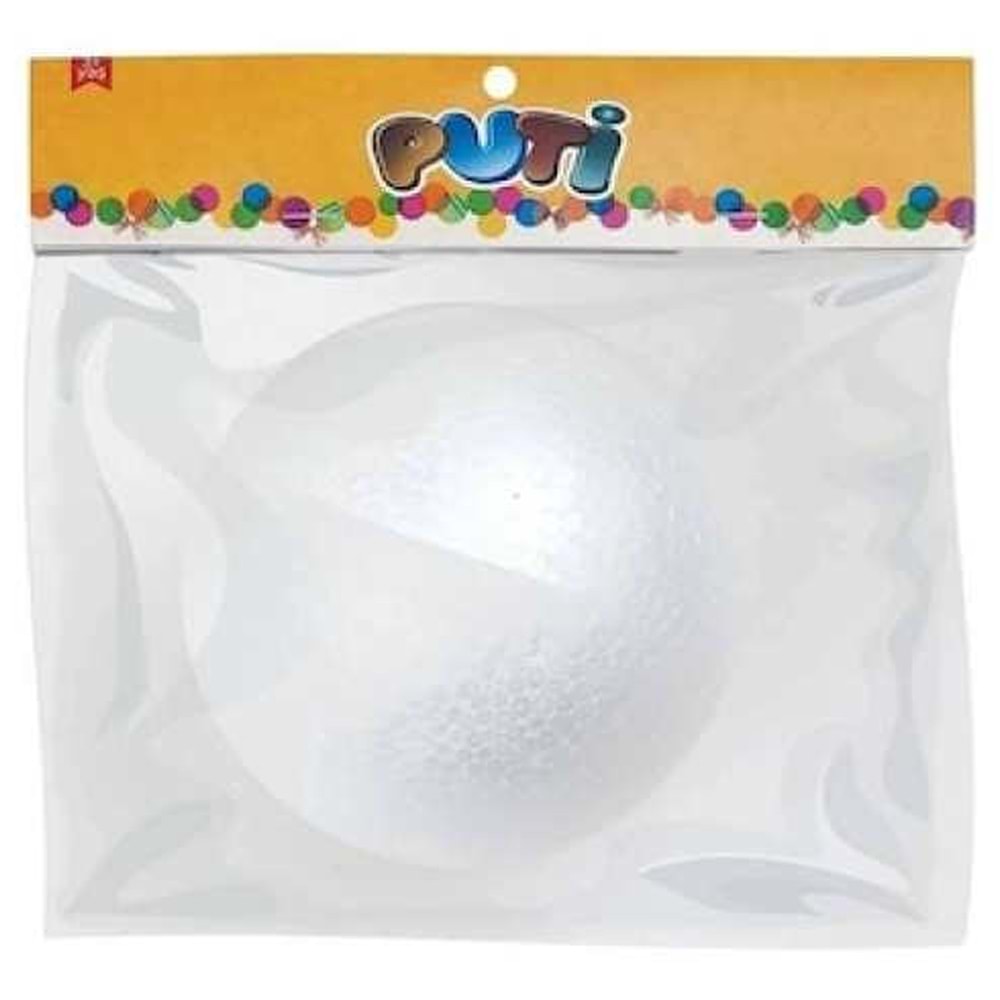 Puti Köpük Top 18 CM Tekli 8955