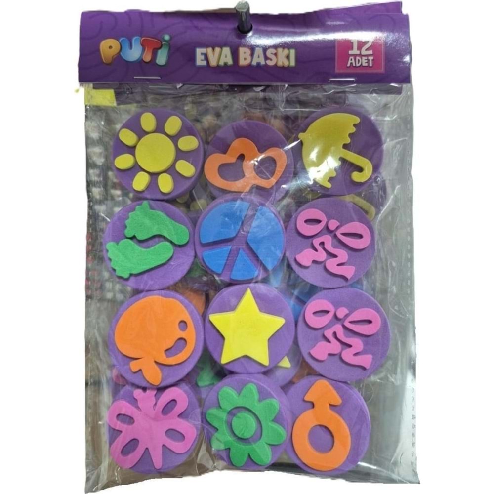 Puti Eva Baskı-12 Li Paket
