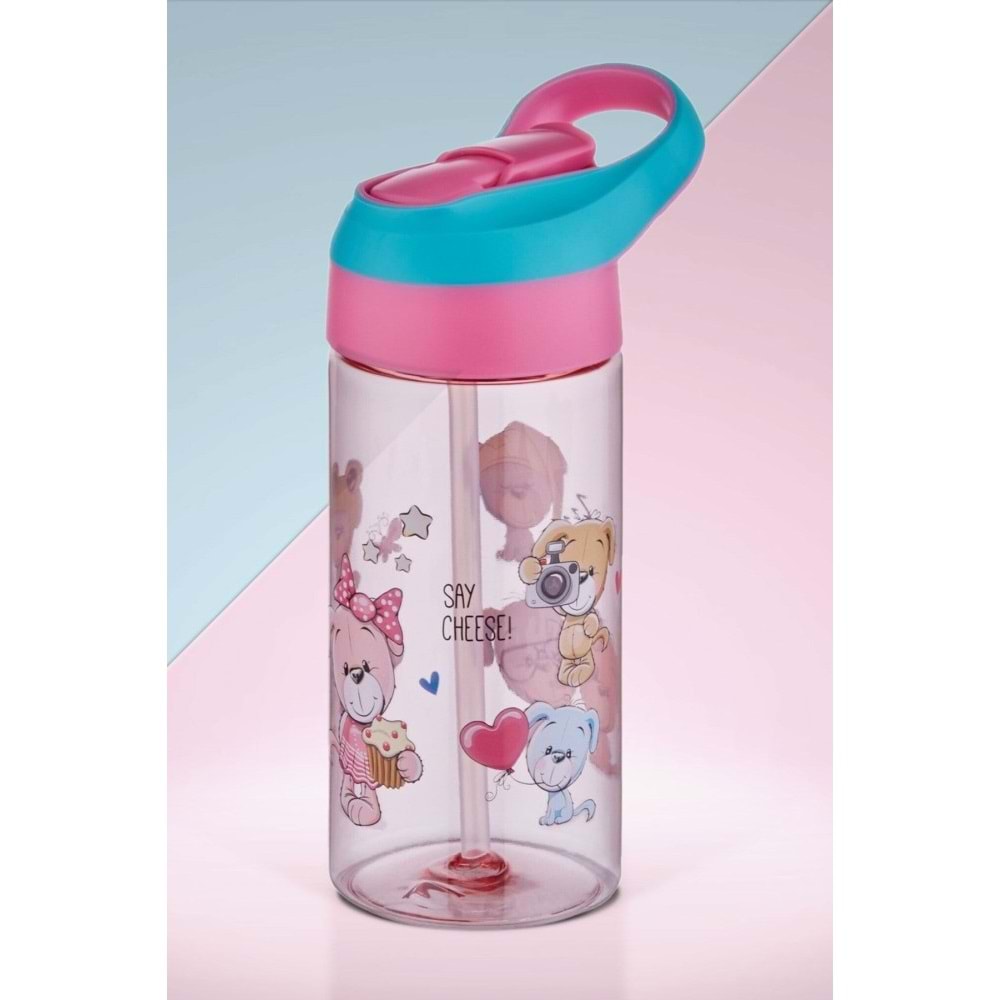 Vagonlife Matara Pipetli Tritan 500 ML Asorti 0301