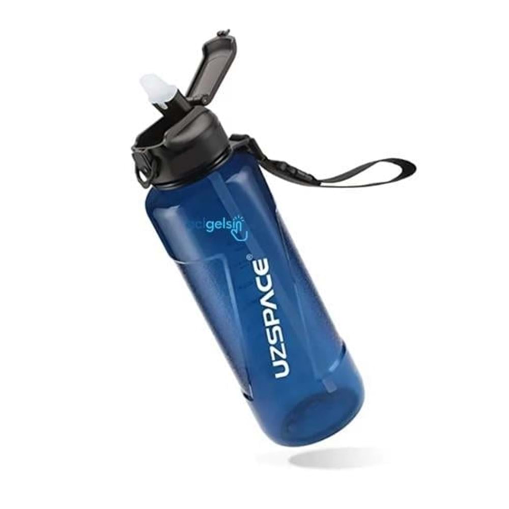 Uzspace Matara Tritan Pipetli 1500 ML Karışık Renk 6058