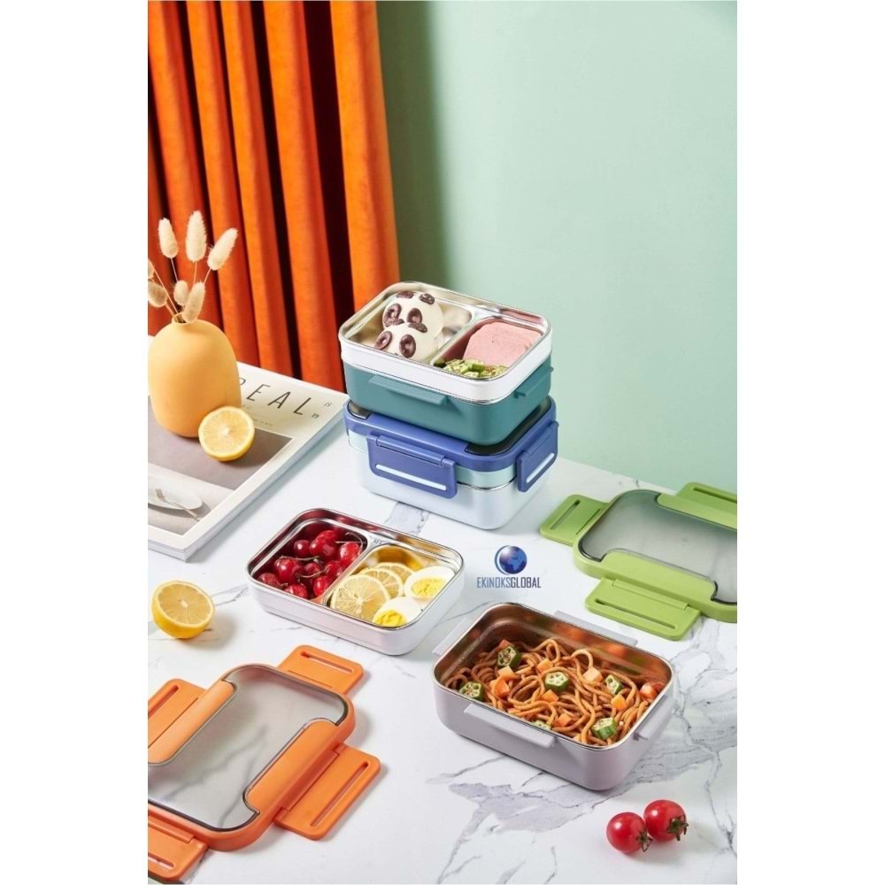 Vagonlife Beslenme Kutusu Lunch Box Paslanmaz Çelik 1200 ML BL20182