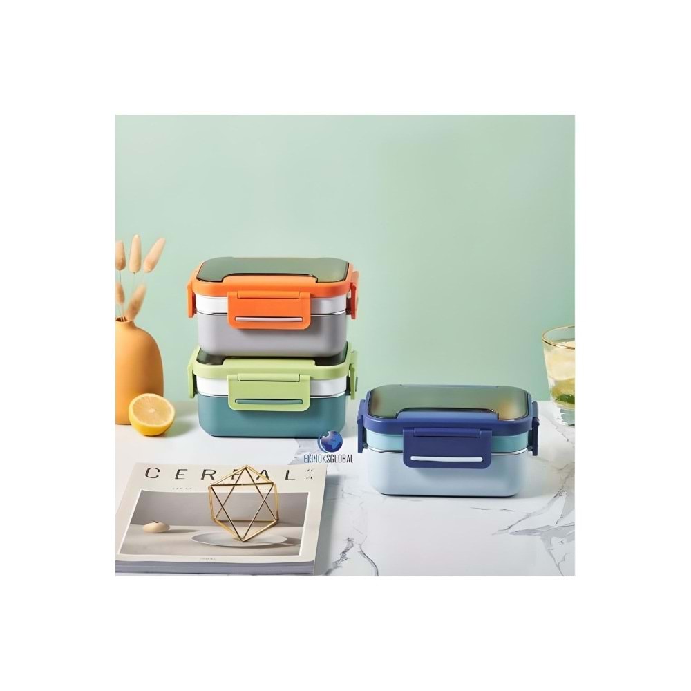 Vagonlife Beslenme Kutusu Lunch Box Paslanmaz Çelik 1200 ML BL20182