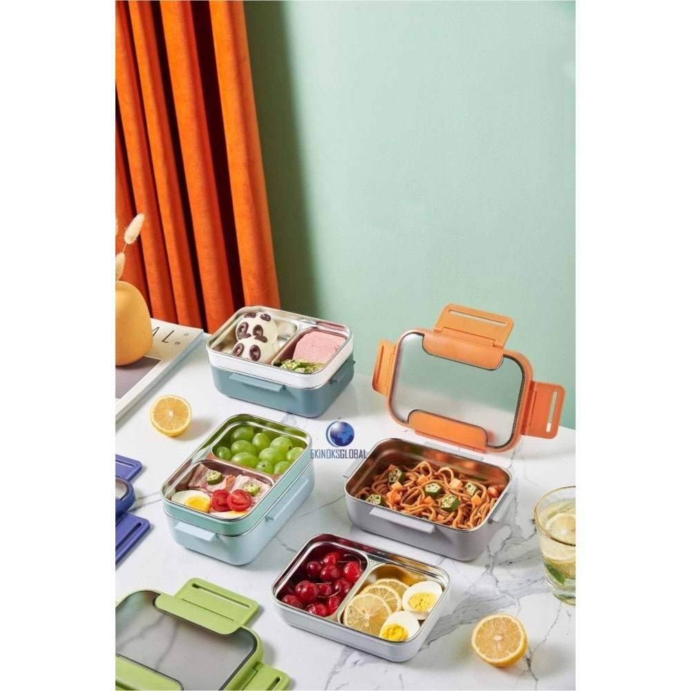 Vagonlife Beslenme Kutusu Lunch Box Paslanmaz Çelik 1200 ML BL20182