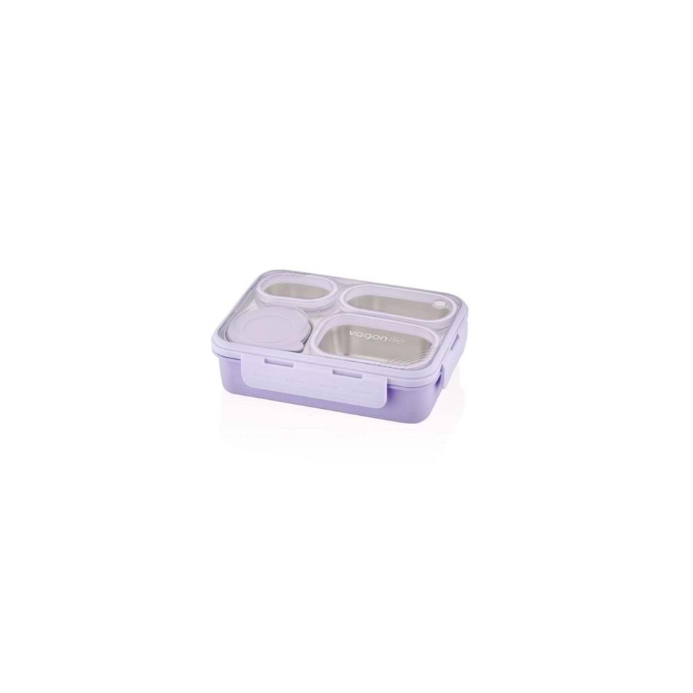 Vagonlife Beslenme Kutusu Lunch Box Paslanmaz Çelik 800 ML XC-7099