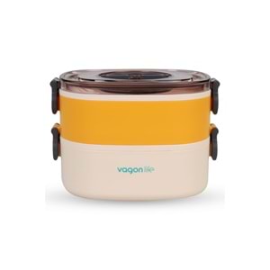 Vagon Life Beslenme Kutusu Lunch Box 1200 ML 3 Bölmeli Paslanmaz Çelik Bl50251-2