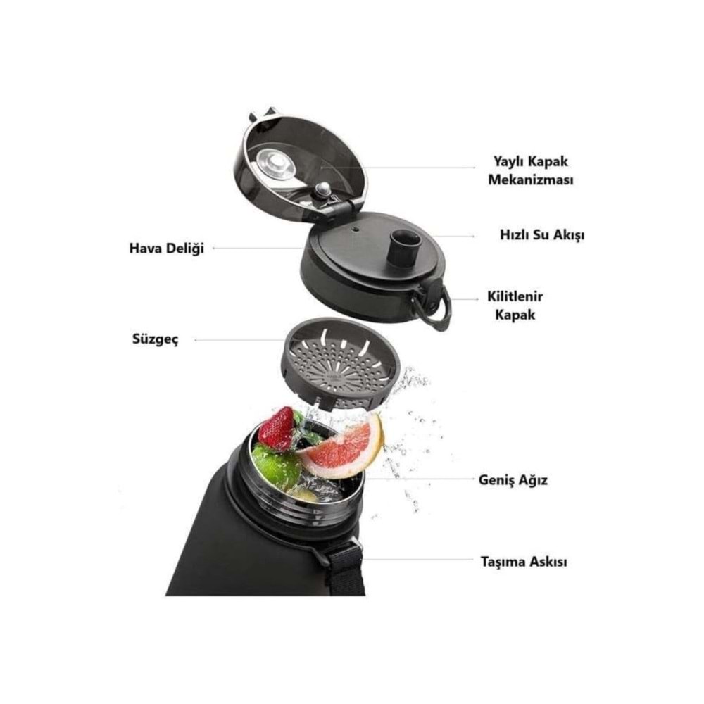 Uzspace Matara Tritan 1000 ML 3038-7