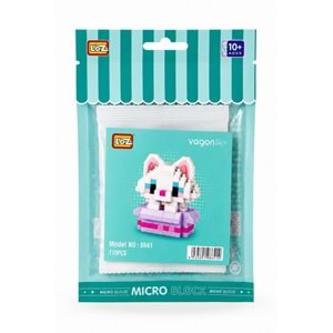 Loz Blok Oyuncak Kedi 170 Parça Mini Poşet Lz-8641