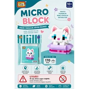 Loz Blok Oyuncak Kedi 170 Parça Mini Poşet Lz-8641