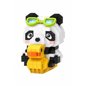 Loz Blok Oyuncak Ördekli Panda 190 Parça Mini Poş Lz-8634