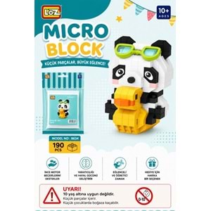 Loz Blok Oyuncak Ördekli Panda 190 Parça Mini Poş Lz-8634