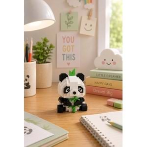 Loz Blok Oyuncak Panda 170 Parça Mini Poşet Lz-8633