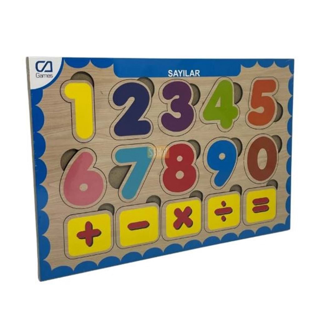Ca Games Ahşap Sayılar Bul-Tak Caahs-3207