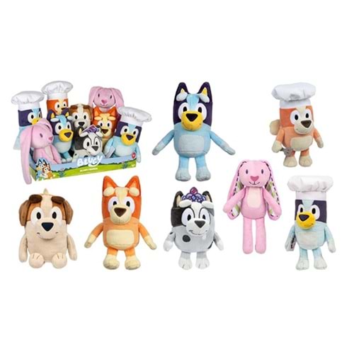 Bluey Pelus Fıgur 16-23 Cm Asortı ( 9Lu Dısplay )