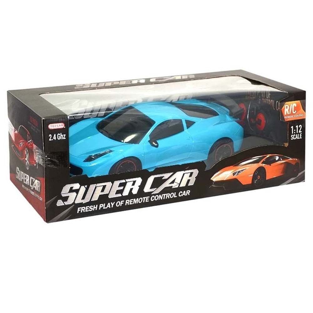 Toysan Oyuncak Uzaktan Kumandalı Şarjlı Süper Araba 1:12 Super Car Fer