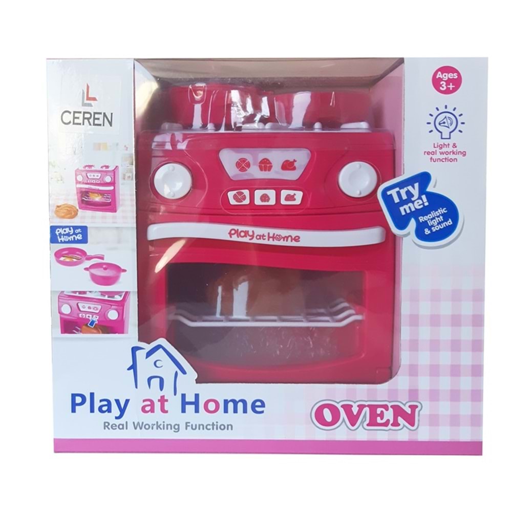 Ctoy Oyuncak Işıklı Pilli Ve Sesli Fırın Seti QF26131P
