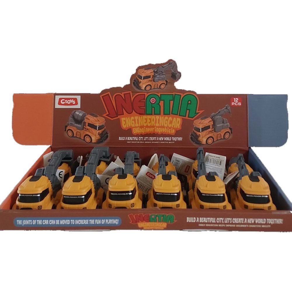 Ctoy Oyuncak Sürtmeli İnşaat Araçları CTOY-SY713-15G (1 Adet)