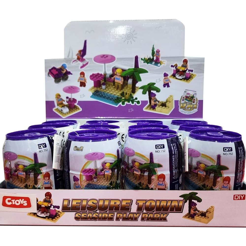 Ctoy Oyuncak Mini Bloklar Plaj CTOY-752 (1 Adet)
