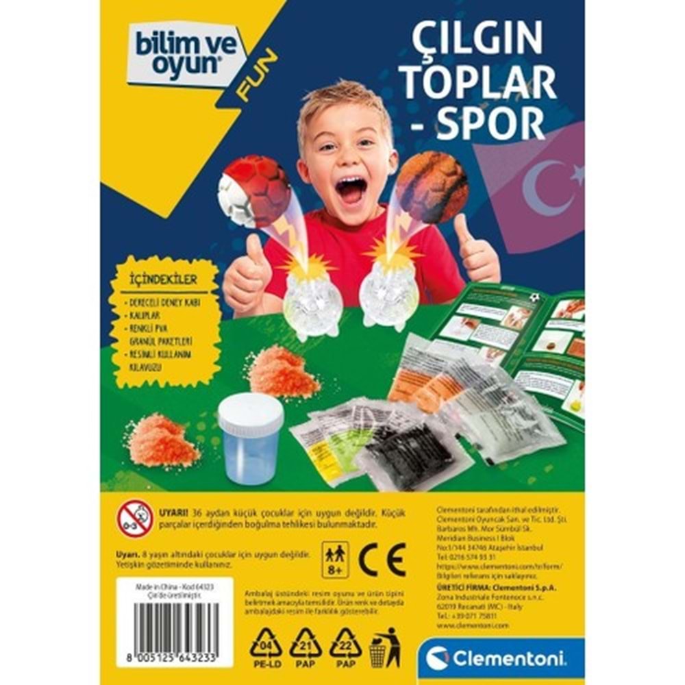 Clementoni Çılgın Toplar Spor Bilim ve Oyun 64323