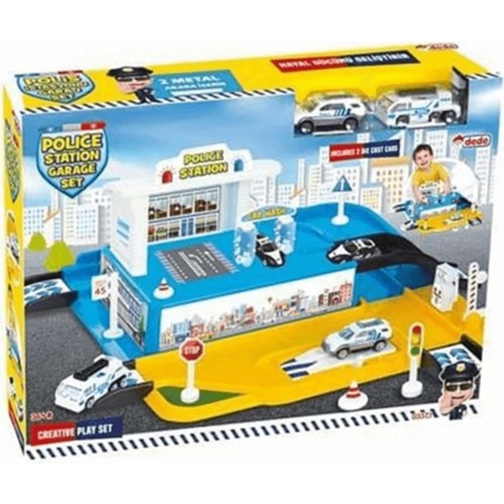 Dede Oyuncak Polis İstasyonu Garaj Set 03371