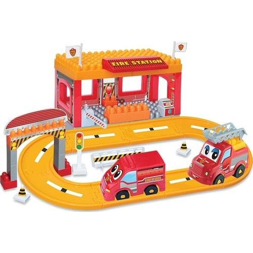 Dede Oyuncak İtfaiye Yol Seti 46 Parça 03323