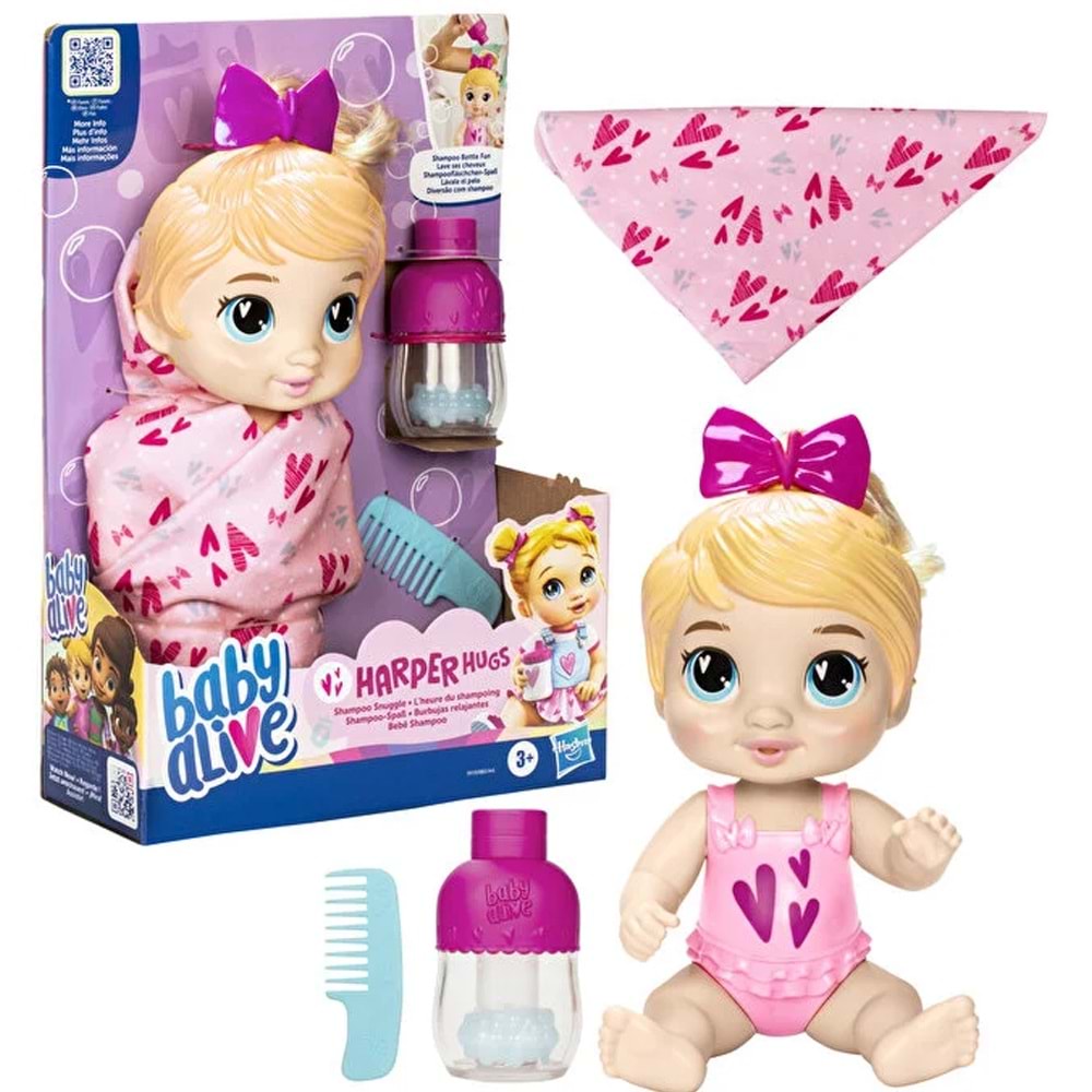 Baby Alive Bebeğimle Şampuan Eğlencesi Sarışın