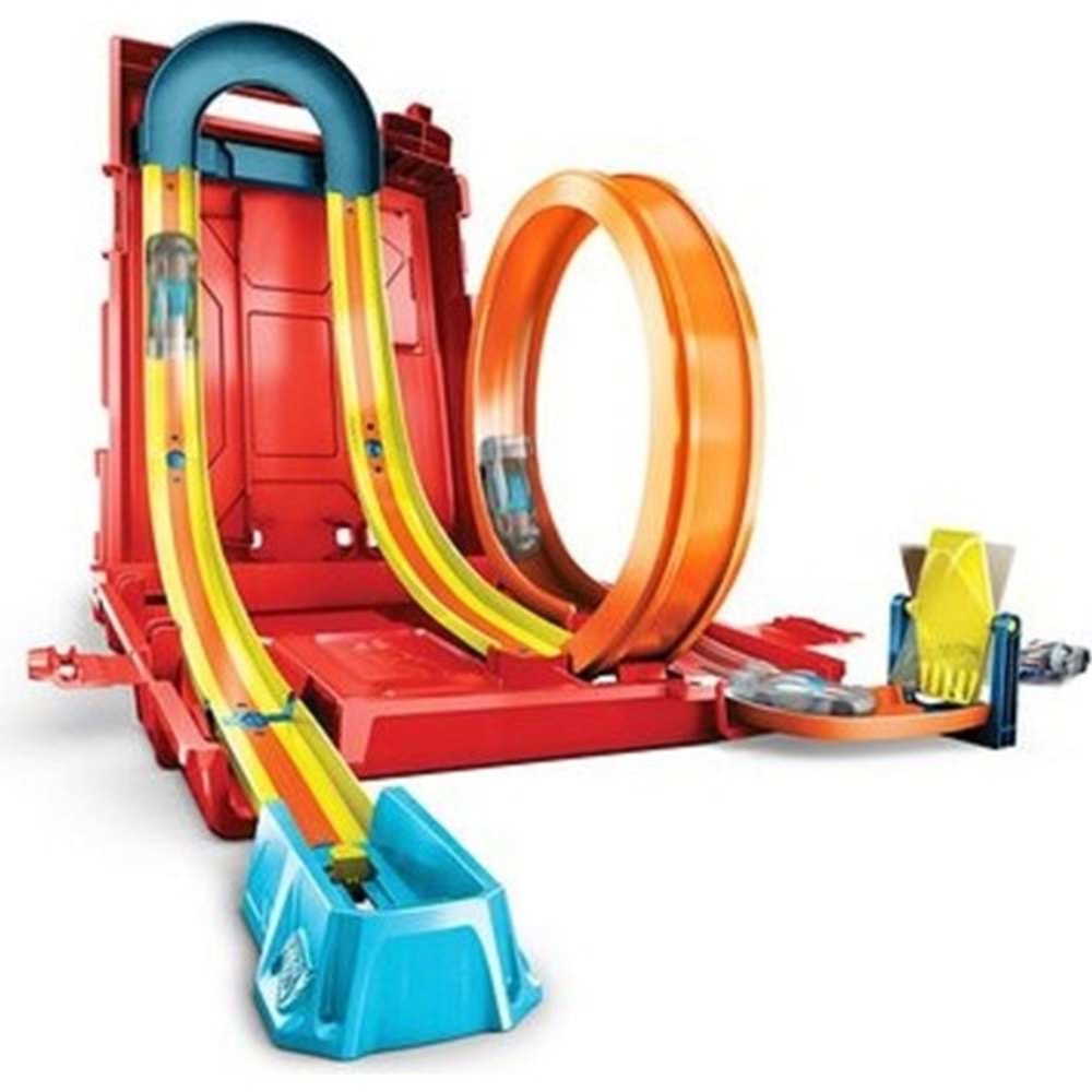 Hot Wheels Track Builder Benzin Bidonu Akrobasi Seti